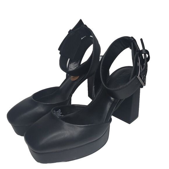 DKNY Women's Black Barra Ankle-Strap Platform Pumps Briella Sz 8M - Picture 9 of 10